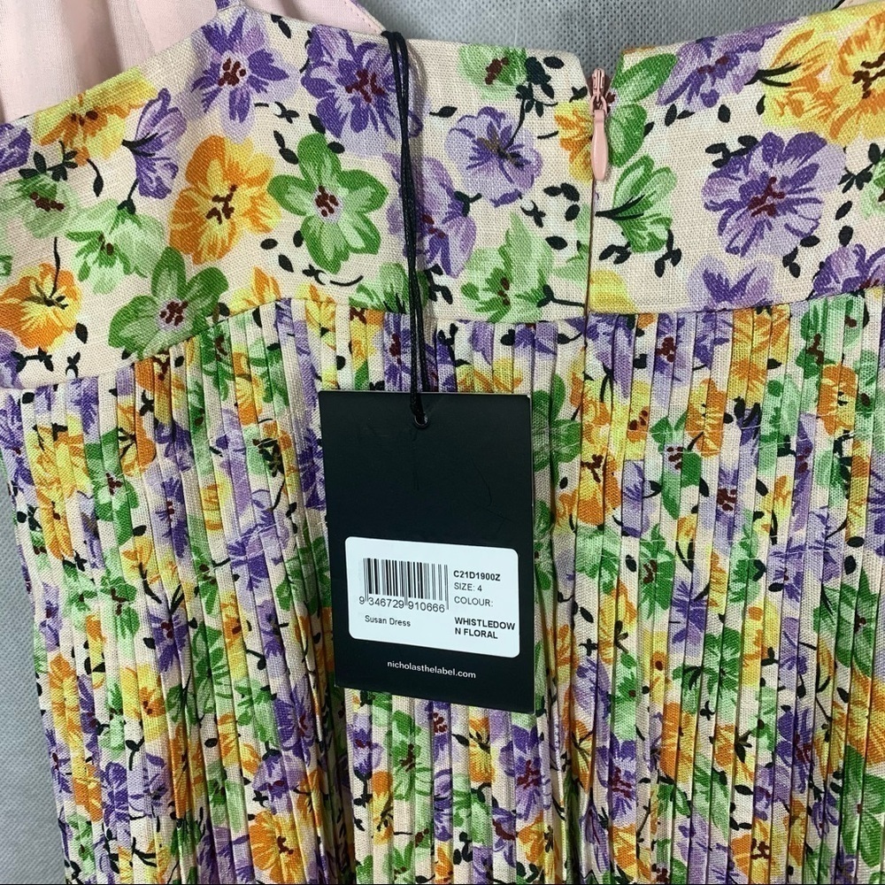 Nicholas Susan Dress Whistledown Floral Size 4 - Picture 3 of 15